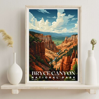 Bryce Canyon National Park Poster, Travel Art, Office Poster, Home Decor | S7 - image6